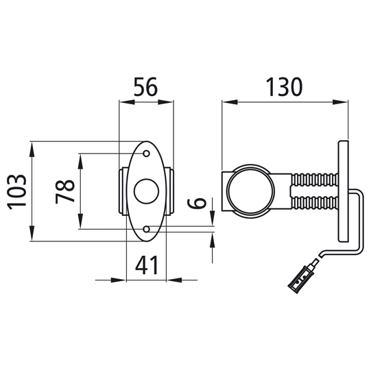 Asp&ouml;ck - Superpoint III LED, 24 V, li/re, rt/ws/ge, 1,25 m, Suer 127553556