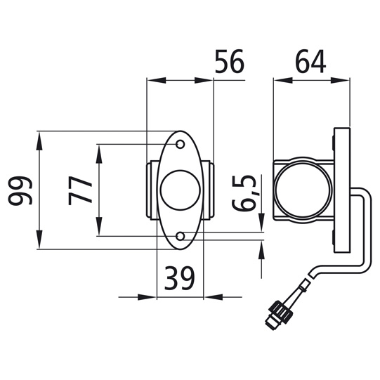 Asp&ouml;ck - Superpoint III LED, 24 V, li/re, rt/ws/ge, 1,50 m, Suer 127553597