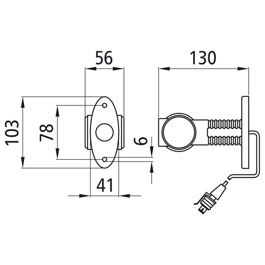 Asp&ouml;ck - Superpoint III LED, 24 V, li/re, rt/ws/ge, 0,60 m, Suer 127553647