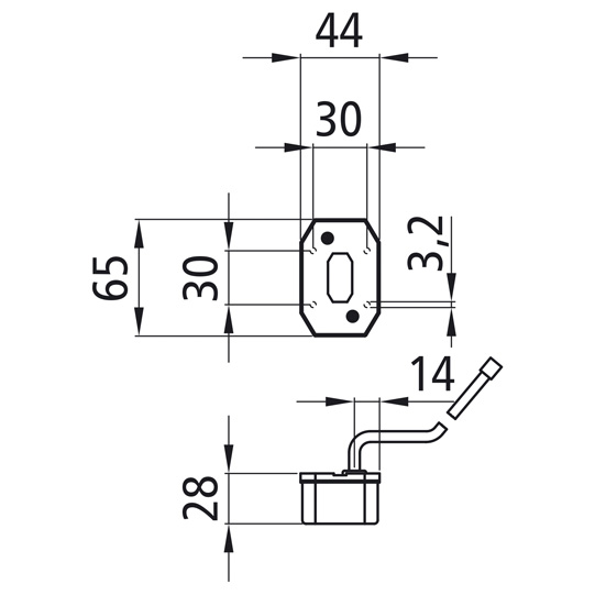 Asp&ouml;ck - Flexipoint I, 12 V, Positionsleuchte, rot, 0,50 m, Suer 127553778