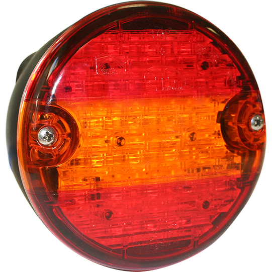 Asp&ouml;ck - Dreikammerleuchte LED, 12/24 V, 140 mm Durchmesser, 8-pol. B Suer
