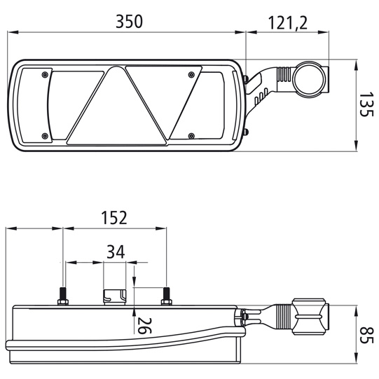 Asp&ouml;ck - Ecopoint II LED, 24 V, rechts, 7-pol. ASS, mit Dre Suer 127553901