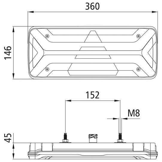 Asp&ouml;ck - EcoLED II, 12/24 V, links, 7-pol. AMP, mit ISO-Imp Suer 127553940