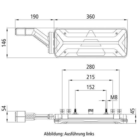 Asp&ouml;ck - EcoLED II, 12/24V, re ,7-pol.+4x2-pol.Superseal,IS Suer 127553945