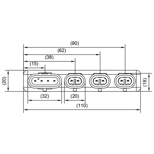 Asp&ouml;ck - SmartLink Adapter, 2x7-pol.HDSCS zu 3x2-pol.AMP+1x Suer 127553994