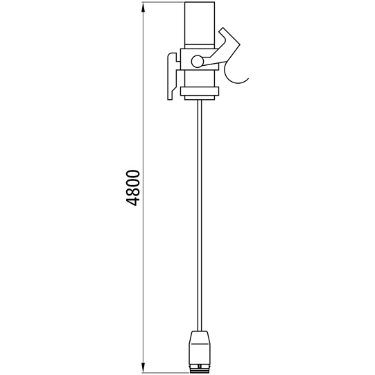 Asp&ouml;ck - Versorgungskabel, 15-pol. Stecker, LP20, 4,8 m Suer 127554013