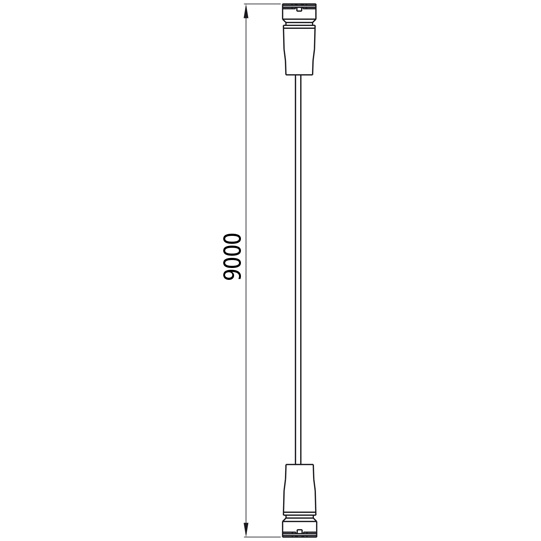 Asp&ouml;ck - Hauptkabel, 2 x 17-pol. ASS LP 30, 9000 mm 8-adrig Suer 127554016