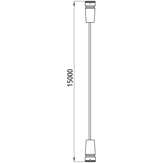 Asp&ouml;ck - Hauptkabel, 2 x 17-pol. ASS LP 30, 15000 mm 15-adr Suer 127555002