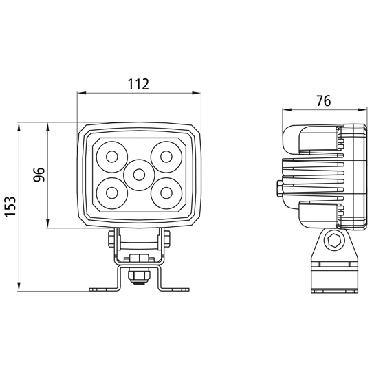 Asp&ouml;ck - Workpoint 3000 LED, 12/24 V, 1,5 m, open end, Fern Suer 127555115
