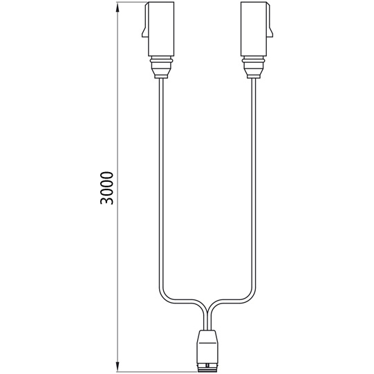 Asp&ouml;ck - Versorgungskabel, 2 x 7-pol.Stecker ASS LP 20, 300 Suer 127555117