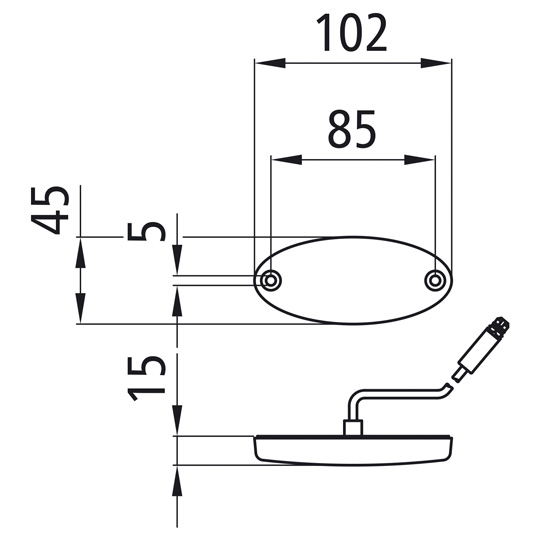 Asp&ouml;ck - Flatpoint II LED, 24 V, wei&szlig;, 1,50 m, 3-pol. ASS Suer 127555143