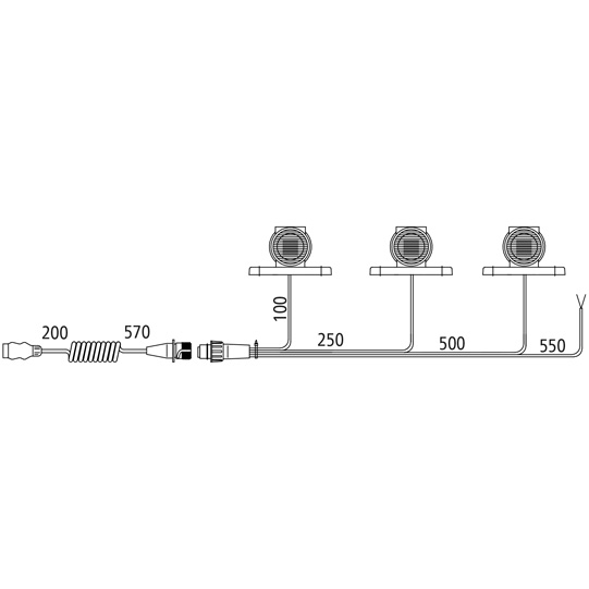 Beleuchtungs-Set f&uuml;r &Uuml;berbreitentafeln, 3 x Superpoint III Suer 127555167