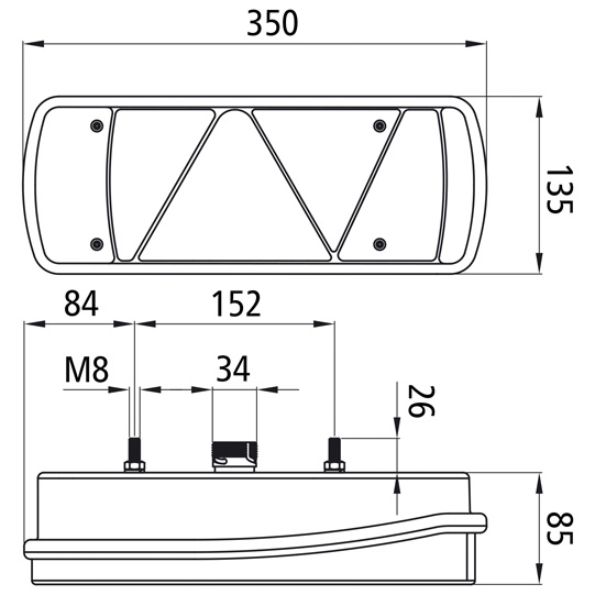 Asp&ouml;ck - Ecopoint II, 24 V, rechts, ohne Dreieck, 7-pol. AS Suer 127555175