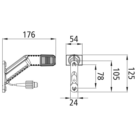 Asp&ouml;ck - Superpoint IV LED, 12/24 V, re, URL f. EcoLED II, Suer 127555214