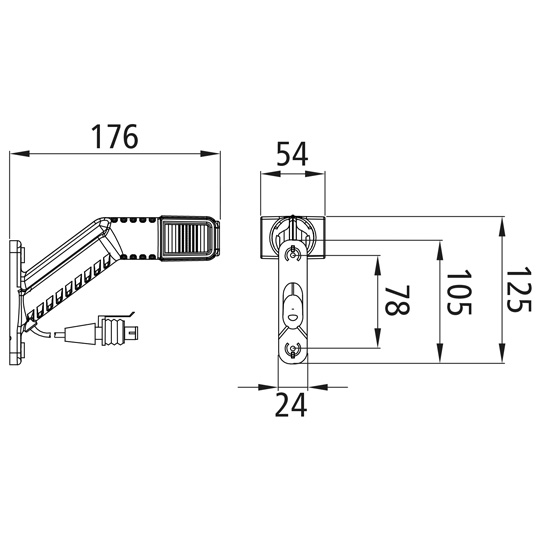 Asp&ouml;ck - Superpoint IV LED, 12/24 V, re, URL f. EcoLED II, Suer 127555232