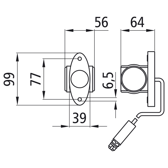 Asp&ouml;ck - Superpoint III LED, 24 V, li/re, rt/ws/ge, 0,50m, Suer 127555245