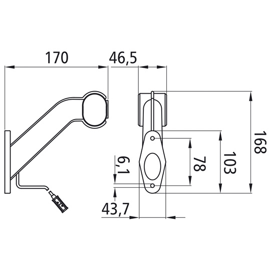 Asp&ouml;ck - Superpoint II, 24 V, rechts, 1,75 m, P&R Suer 127555255