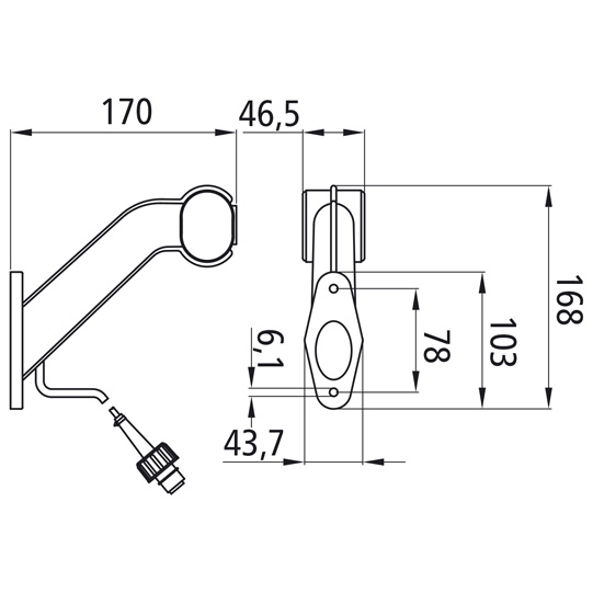 Asp&ouml;ck - Superpoint II, 24 V, rechts, 0,5 m, 2-pol. ASS Suer 127555258
