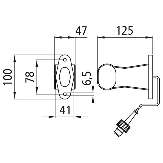 Asp&ouml;ck - Superpoint II, 24 V, links, rt/ws/ge, 1,90 m, 2-po Suer 127555266