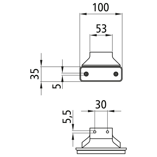 Asp&ouml;ck - Sidepoint, 24 V, wei&szlig;, 0,50 m, P&R, Valeo Winkel Suer 127555271