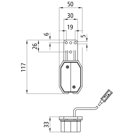 Asp&ouml;ck - Flexipoint I, 24 V, li, rot/wei&szlig;, 0,50 m, P&R, Pen Suer 127555275