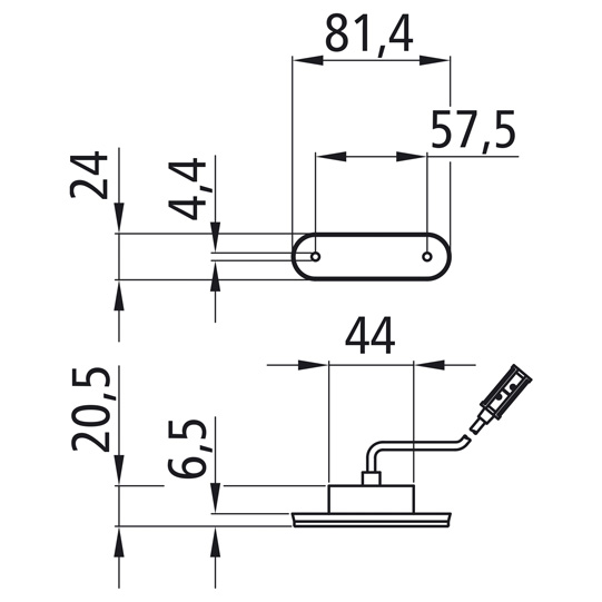 Asp&ouml;ck - Posipoint II LED, 12/24 V, rot, 3,50 m, P&R Suer 127555292
