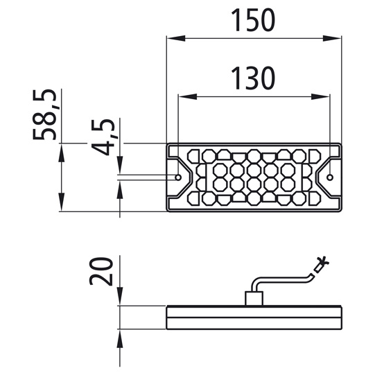 Asp&ouml;ck - MiniLED II, 12/24 V, Blink-Brems-Standlicht, 500 m Suer 127555311