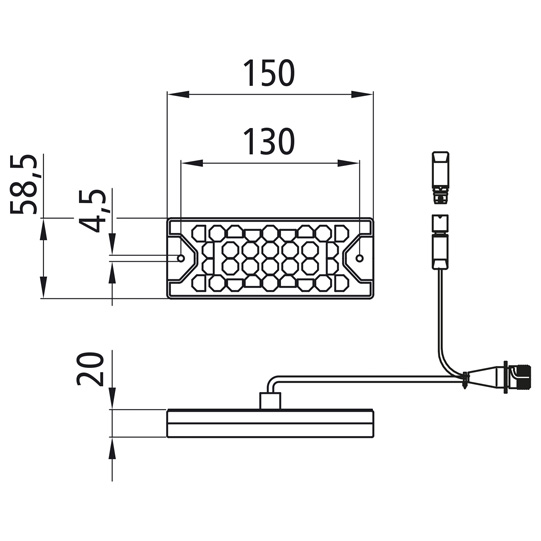 Asp&ouml;ck - MiniLED II, 12/24 V, links, 7+3-polig ASS Suer 127555313