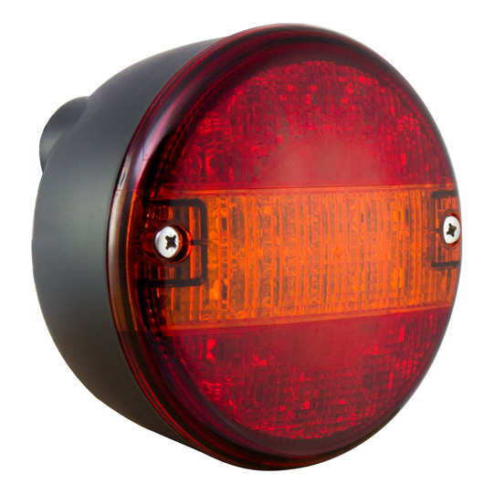 Asp&ouml;ck - 3-Kammer LED, 12/24 V, 140 mm Durchmesser, 0,15 m, 2x 7-pol. Suer