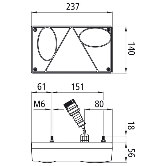 Asp&ouml;ck - Multipoint LED, 24 V, rechts, 0,15 m, 7-pol. ASS, Suer 127555332