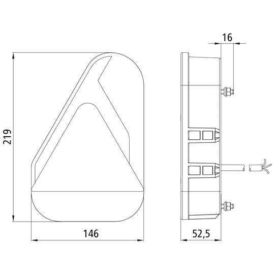 Asp&ouml;ck - Earpoint LED, 12/24 V, links, Kabel 0,8 m, open en Suer 127555351