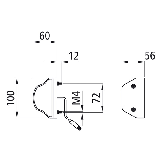 Asp&ouml;ck - Regpoint LED, 12/24 V, KZL, 0,50 m, 3-pol. ASS Suer 127555366