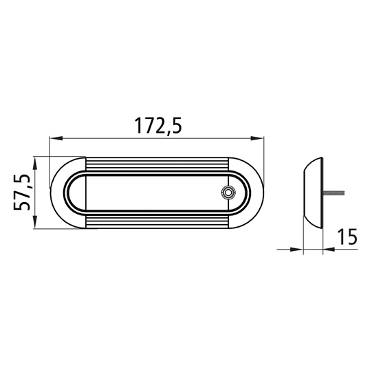 Asp&ouml;ck - Inpoint III LED, 12/24 V, lang, 0,3 m, open end, m Suer 127555403