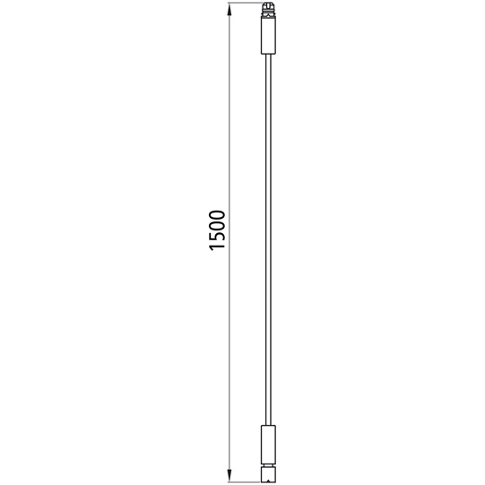 Asp&ouml;ck - Verl&auml;ngerung, 3-pol. ASS, Buchse/Stift, 1500 mm Suer 127555420