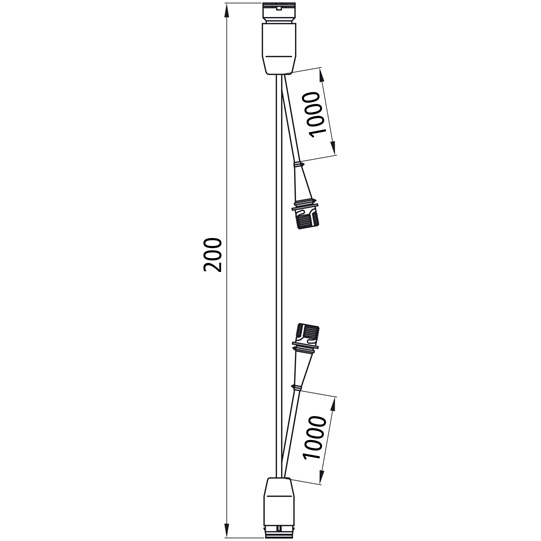 Asp&ouml;ck - Zwischenadapter Hauptkabel, 17-pol. ASS LP20/LP30, Suer 127555427