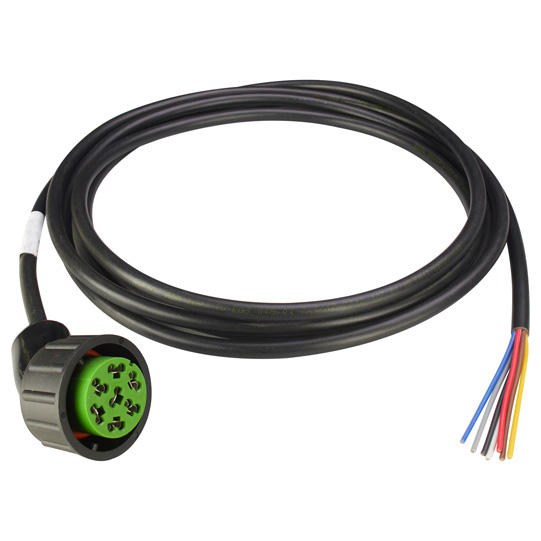 Asp&ouml;ck - Zuleitung 7-pol. ASS, Buchse, rechts, 5,0m, gr&uuml;n, Suer 127555428