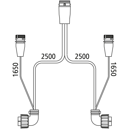 Asp&ouml;ck - Verteilerleitung, 17-pol. LP 20, 2 x 7-pol. ASS, 2 Suer 127555437