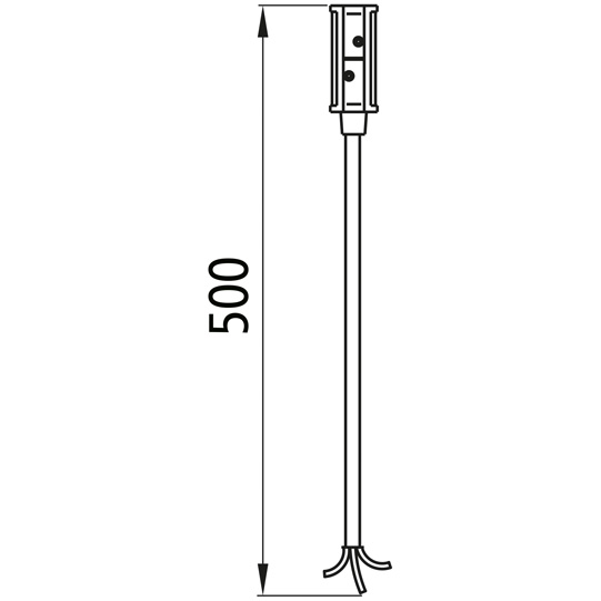 Asp&ouml;ck - Zuleitung P&R-System, 2-adrig, 0,5 m, open end Suer 127555439