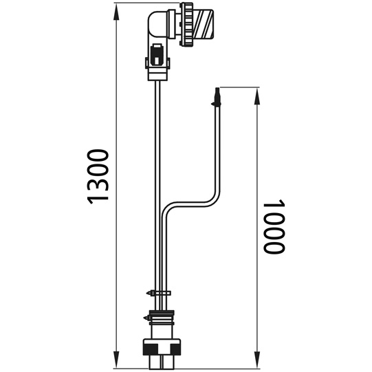 Heckleuchtenzuleitung, links, 7-pol.ASS Stecker, 69-6107-004 Suer 127555447