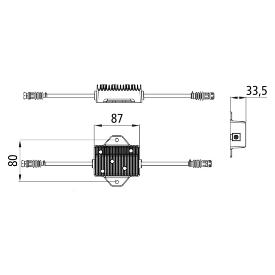 LED-Control-Ger&auml;t (LCG), 12/24 V, 8-polig Bajonett, rechts, 75-0317-001 Suer
