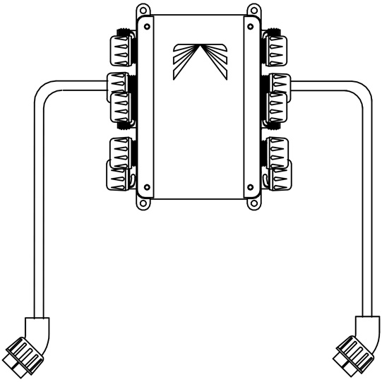 Verteiler ASS, 24 V, Kabell&auml;nge 1,6 m, 7-polig ASS, f&uuml;r Europoint, 76-6060-001