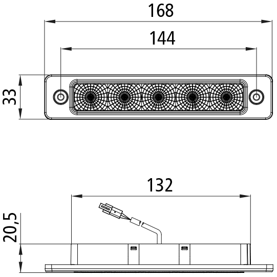 Asp&ouml;ck - Posipoint IV LED, 12/24 V, Front Blink-/Posil., 0, Suer 127555502