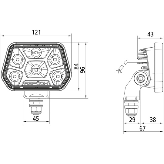 Asp&ouml;ck - Workpoint II 1500 LED, 12/24 V, 1,5 m, open end, N Suer 127555536