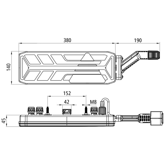 Aspöck - EcoLED III, 24 V, rechts, URA, 7-pol. + 4x2-pol. A Suer 127555563
