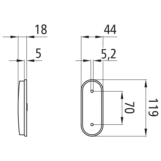 Asp&ouml;ck - Unipoint LED, 24 V, Posileuchte wei&szlig;, vertikal, o. Suer 127555615