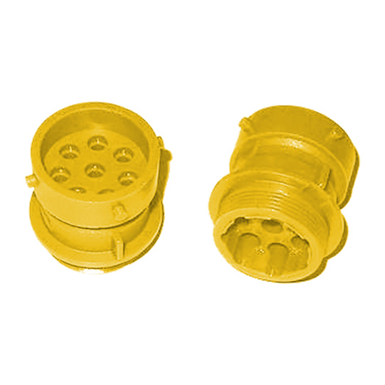 Kontaktgeh&auml;use, 8-polig Bajonett, Stift, gelb, 13-0831-057 Suer 127557125