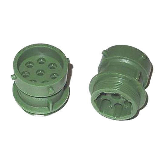 Kontaktgeh&auml;use, 8-polig Bajonett, Stift, gr&uuml;n, 13-0833-057 Suer 127557126