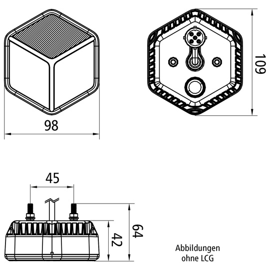 Asp&ouml;ck - MiniLED III,3-Funkt.,LCG,12V,li/re,0,5 m,5-pol.Baj Suer 127557207