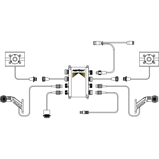 Rampenanfahrsystem RDC Premium Set, mit Adapter f&uuml;r Lichtanlage Anschluss