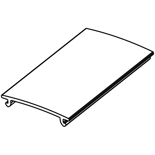 Asp&ouml;ck - Abdeckprofil f&uuml;r FlexLED Montageprofile, grau, 100 Suer 127557264